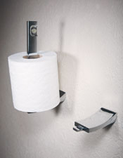 Pivoting Toilet Tissue Holder