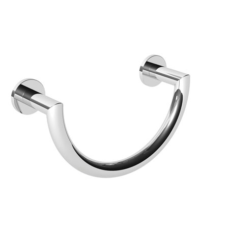 Ginger 4605 Kubic Towel Ring With Two Mounting Posts Polished Chrome for sale online 